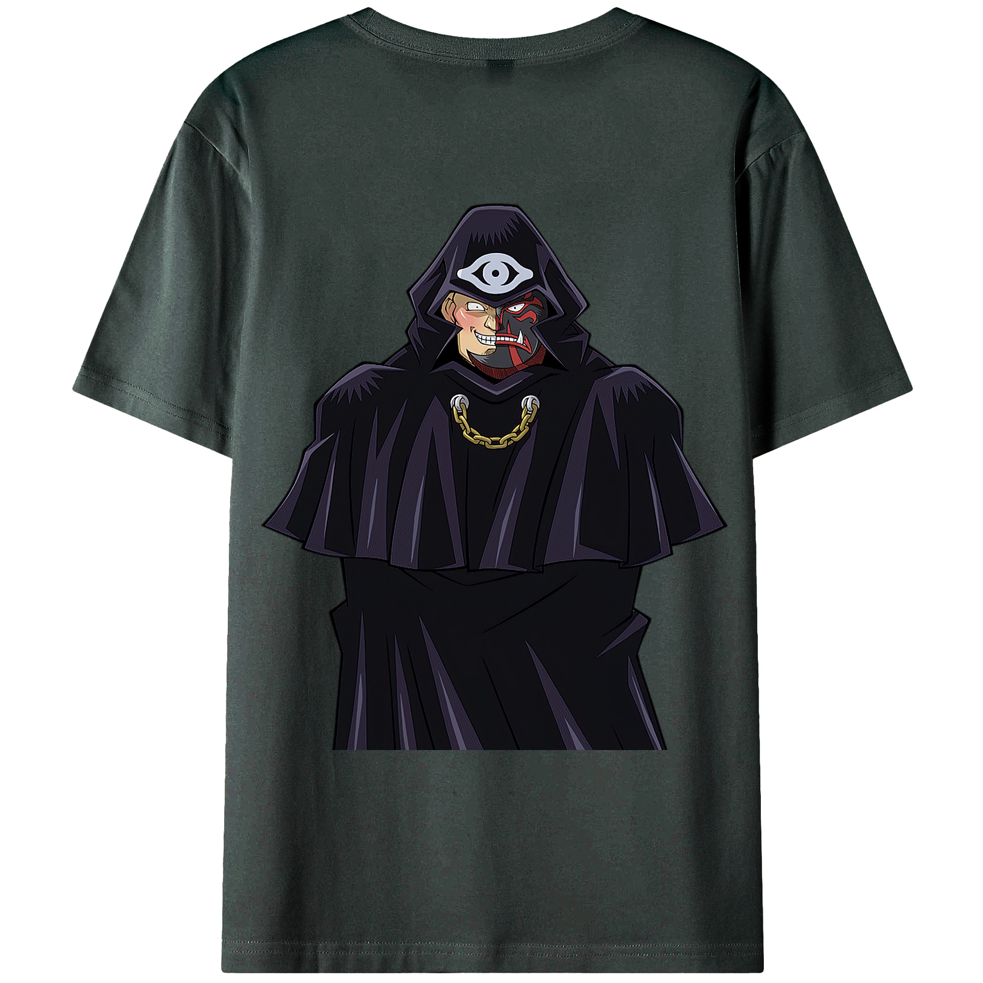 （画像用） 遊☆戯☆王 Yu-Gi-Oh! 綿100％ メンズ半袖Tシャツ（バックプリント） 通気性